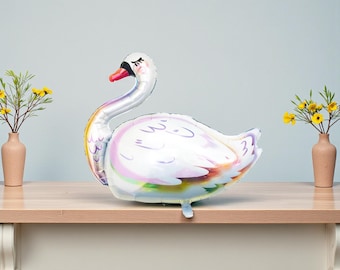 White Swan Balloon Swan Party: Princess Birthday Decorations Bird Baby Shower Decor