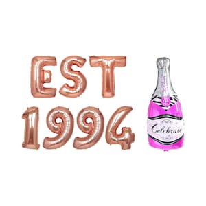 EST 1994 30th birthday Banner | 30th Birthday Decoration Set | Thirty Birthday College Style 1994