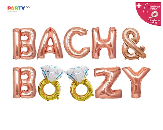 Bach And Boozy Banner Decor | Bride and Boozy Balloons | Bride and Boozy Bachelorette Party Decor Balloon Banner | Bachelorette Party Decor Il_570xn