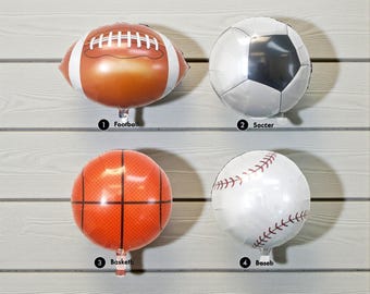 Sports Fan Birthday Party Decorations: Sports Ball Balloon Decor Football Basketball Baseball Soccer
