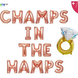 Champs in the Hamps Banner | Hamptons Bachelorette Party | Hamptons Party Decorations | Bachelorette Party Banner