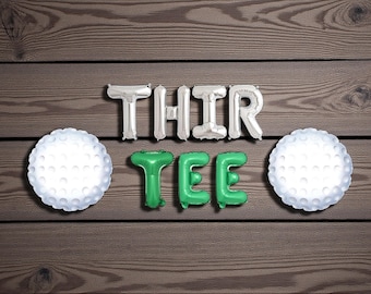 Thir Tee 30th Birthday Golf Balloon Banner