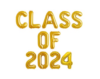 Class of 2024 Balloons | 2024 Grad College Graduation Party Decorations | 2024 High School Graduation Party | 2024 graduation