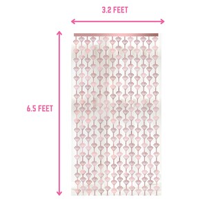 Gold Rose Gold Diamond Fringe Backdrop: Party Photo Booth Decoration image 5