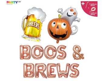 Halloween Bachelorette Party Decorations | Halloween Bach Party Boos & Brews | Halloween Party Balloons Decorations