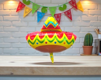 Sombrero Balloon: Fiesta Taco Bar Party Decorations