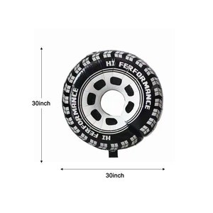 May include: A black and white tyre-shaped balloon with the text "HI PERFORMANCE" printed on it. The balloon is 30 inches in diameter.