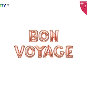 Bon Voyage Foil Balloon Banner: Farewell Party Decor