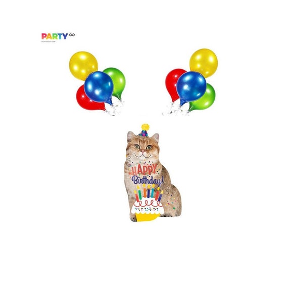Kitty Cat Party Decoration Cat Birthday Banner Party Animal Kitten Sign