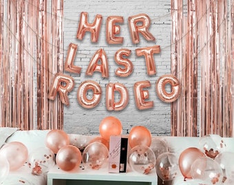 Her Last Rodeo Balloon Banner | Bachelorette Party Decorations Party Decoration Balloon | Bridal Shower Decorations Bachelorette Party Decor