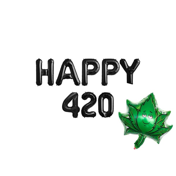 Happy 420 Balloon Banner | 420 Birthday Party Dope Birthday | Dope Party 420 Party 420 All Day 420 Quarantine Banner Balloons