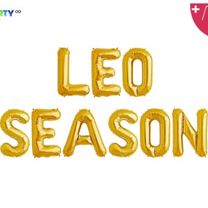 Leo Season Balloon Banner | 21st Birthday Decorations | 18th 25th 30th 21st Birthday Party Decorations Banner/Sign