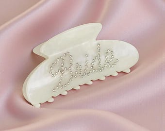 Pinza de novia con diamantes de imitación: recuerdo de despedida de soltera