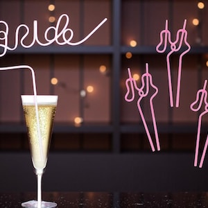Funny Bachelorette Party Straws: Bride To Be Favors