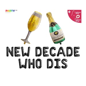 New Years Eve Party Decorations | 2025 NYE Party Decor | New Decade Who Dis Banner Roaring 20s 2022 New Years Eve Banner NYE Party 2022