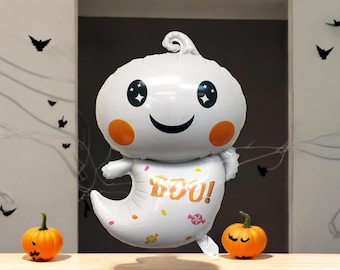 Globo fantasma BOO: Decoración de Halloween, linda y espeluznante decoración para fiestas infantiles