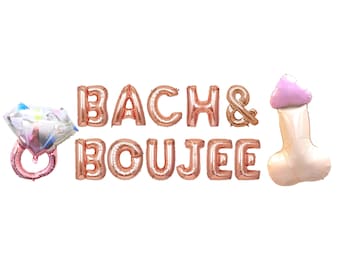 Bach and Boujee Bachelorette Party Decor | Bach Party Decorations | Bride and Boujee Banner | Bachelorette Party Decor Balloon Banner