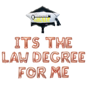 Its The Law Degree For ME  Banner | Law School Graduation Banner Decorations | Juris Doctorate Graduation Decorations 2025