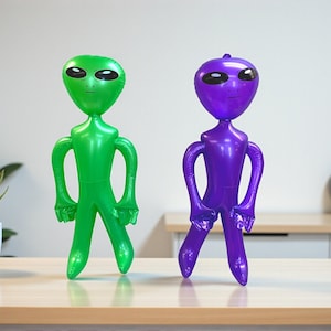 Alien Inflatable Balloon: Outer Space Birthday & Two The Moon Party Decorations