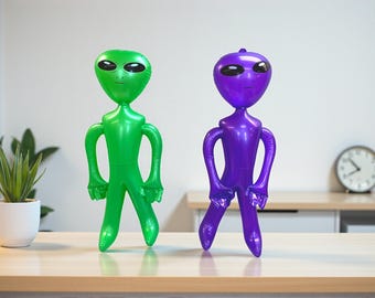 Alien Inflatable Balloon: Outer Space Birthday & Two The Moon Party Decorations