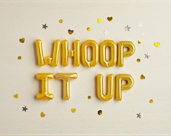 Pancarta de globos "¡A tope!": Celebración de fiesta