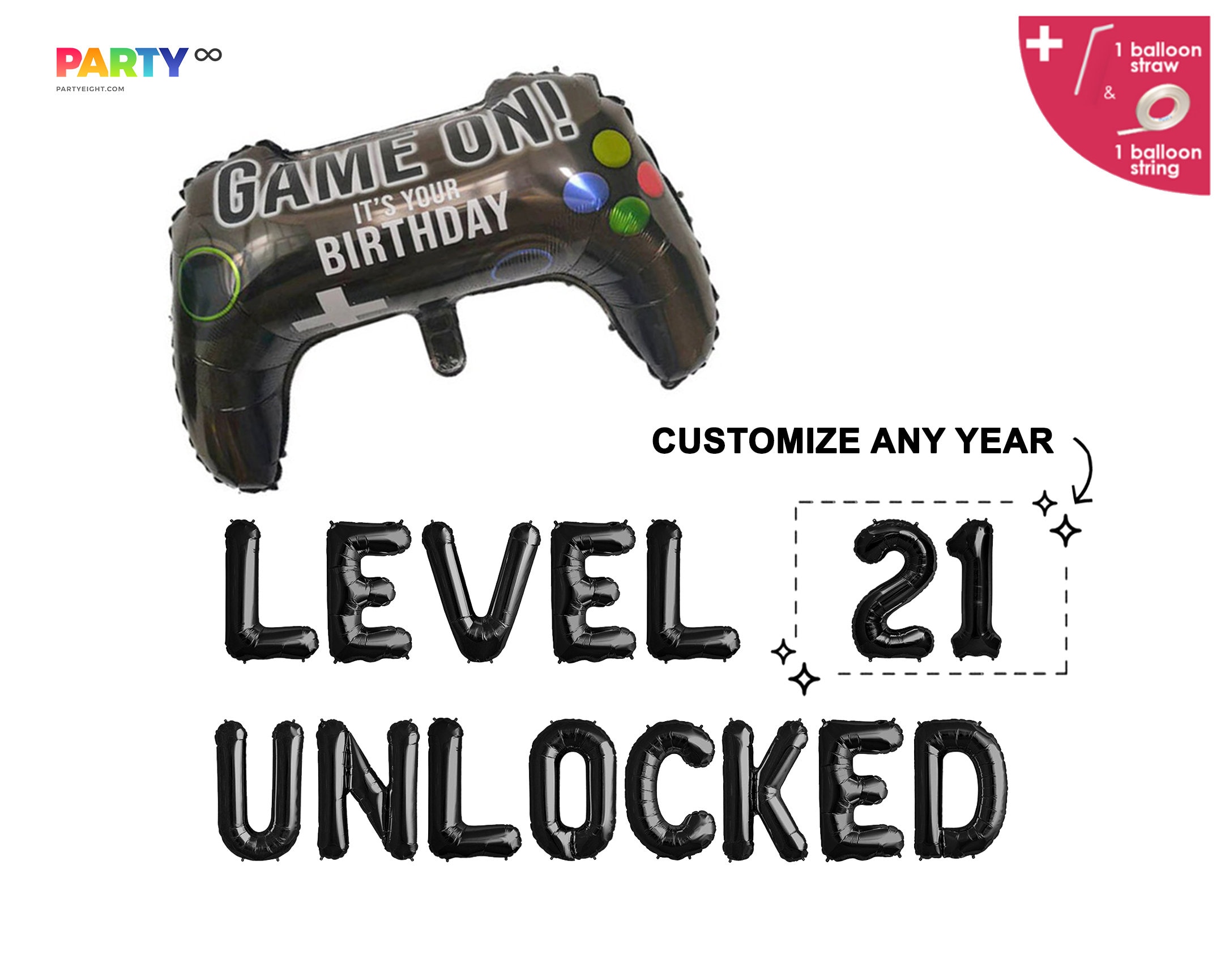 Customize Level 21/25/30/40 Unlocked Birthday Banner Roblox 