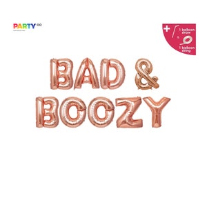 Bad & Boozy Balloon Banner: Bachelorette Party Sign - Etsy