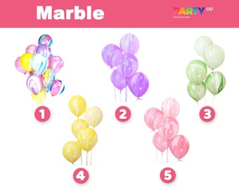 Marble Balloon Bouquet | Pink Yellow Purple Green Mix colors Balloon Bouquet | Wedding Decoration | Pink 16th/21st Birthday Party