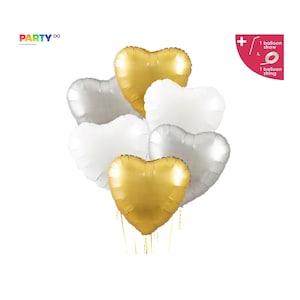 Valentines Day Galentines Day Decorations Balloons | Heart balloon Bouquet | Engagement Party Balloons | Wedding Decoration