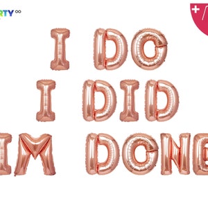 Divorce Party Balloons: &quot;I Do I Did I&#39;m Done&quot; Balloon Banner