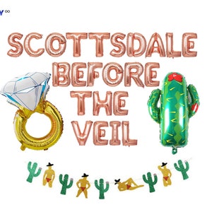 Scottsdale Bachelorette Party Banner Decoration Balloons | Arizona Bachelorette Party Decorations | Scottsdale Bach Balloon Decoration