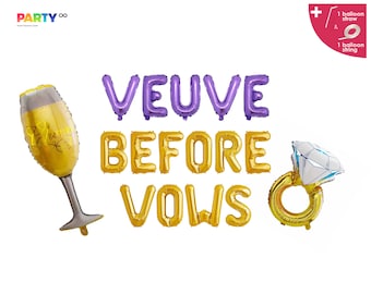 Veuve Before Vows Banner | Champagne Veuve theme Bachelorette  Decorations | Bach Day Banner | Bach Day Decor Bridal Shower