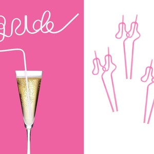 Funny Bachelorette Straws | Bachelorette Party Decorations | Nashville Bachelorette Party Favors | Bride To Be