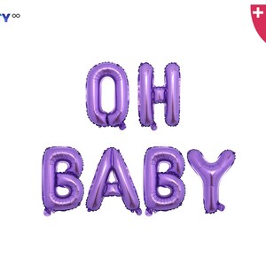 Mermaid Baby Shower Decorations | OH BABY Balloon Banner