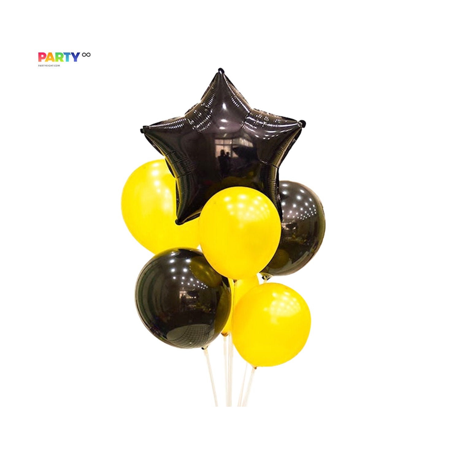 Yellow and on sale black balloons