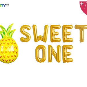 Sweet One Balloons | 1st pineapple Birthday Decor | First Birthday Party | 1st Birthday Sweet  Baby Birthday | 1st Birthday Balloon Decor