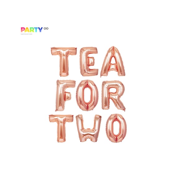 Tea for Two Birthday Balloons | Tea Party Birthday | Birthday Decor 2nd Birthday Party | Princess Par Tea Party Decorations Kids Birthday Il_570xn