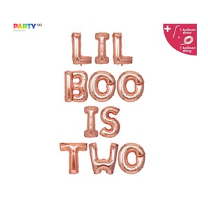 Lil Boo Is Two 2nd Birthday Halloween Themed 2nd Birthday Banner Decorations Little Boo Birthday Our Little Boo is Turning Two image 6