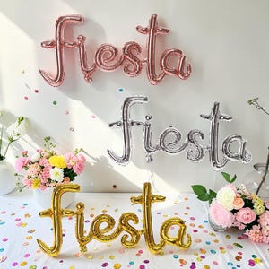 Fiesta Script Balloon: Fiesta Party Cinco de Mayo Decor