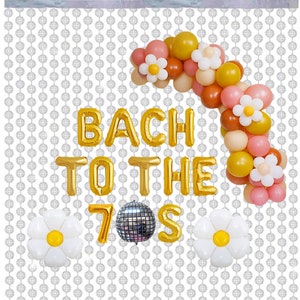 Bach to the 70s balloon Set | 70s Retro themed Bachelorette party decorations | Groovy Bachelorette Party Decorations