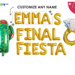 Final Fiesta Bachelorette Party Decor | Customize Fiesta Bachelorette Party Decorations | Fiesta Bach Banner