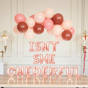 Isn’t She Onederful Balloon Banner: Retro Rainbow Girl First Birthday Party Decor Kit