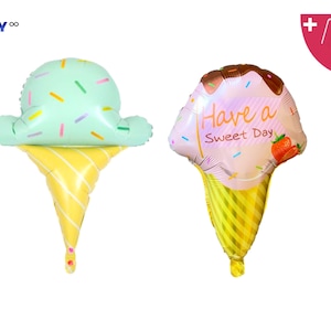 Ice Cream Bar Balloon Decorations | Ice Cream Birthday Party Balloon Decorations | Ice Cream Balloons
