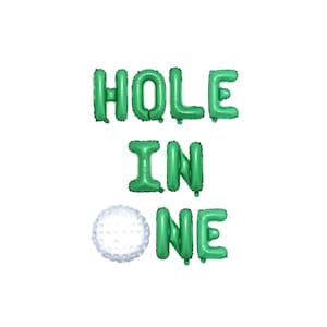 Hole In One Birthday Banner Balloon Decorations | Golf 1st Birthday Balloon Banner | Golf First 1st Birthday Decorations Par-tee