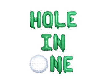 Hole In One Birthday Banner Balloon Decorations | Golf 1st Birthday Balloon Banner | Golf First 1st Birthday Decorations Par-tee