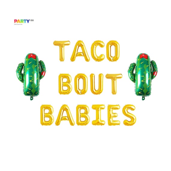 TACO BOUT BABIES Balloon | Fiesta Balloons Decor Taco Baby Shower Decorations | Fiesta Baby Shower | Fiesta Gender Reveal Decor Il_570xn