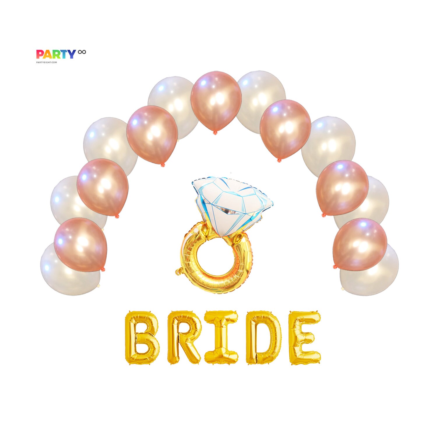 Bridal Shower Balloons With Balloon Bouquet Bridal Shower Etsy