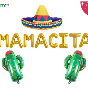 Mamacita Balloon Banner | Fiesta Baby Shower Party Decorations | Nacho Baby Shower Mexican |