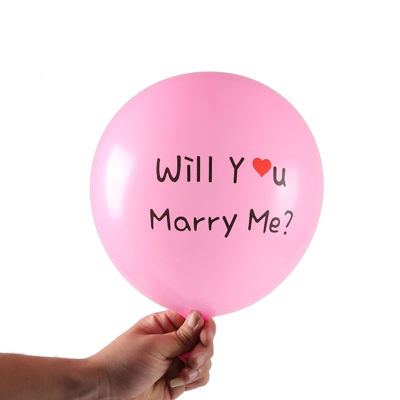 Will You Marry Me Balloons 2 Colors Marriage Proposal Etsy