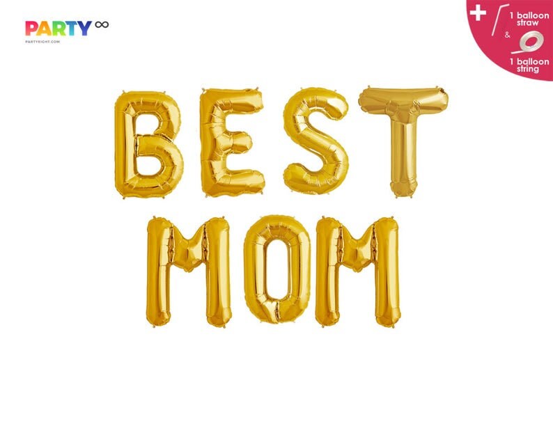 BEST MOM EVER Banner Happy Mothers Day Decorations Mothers Etsy